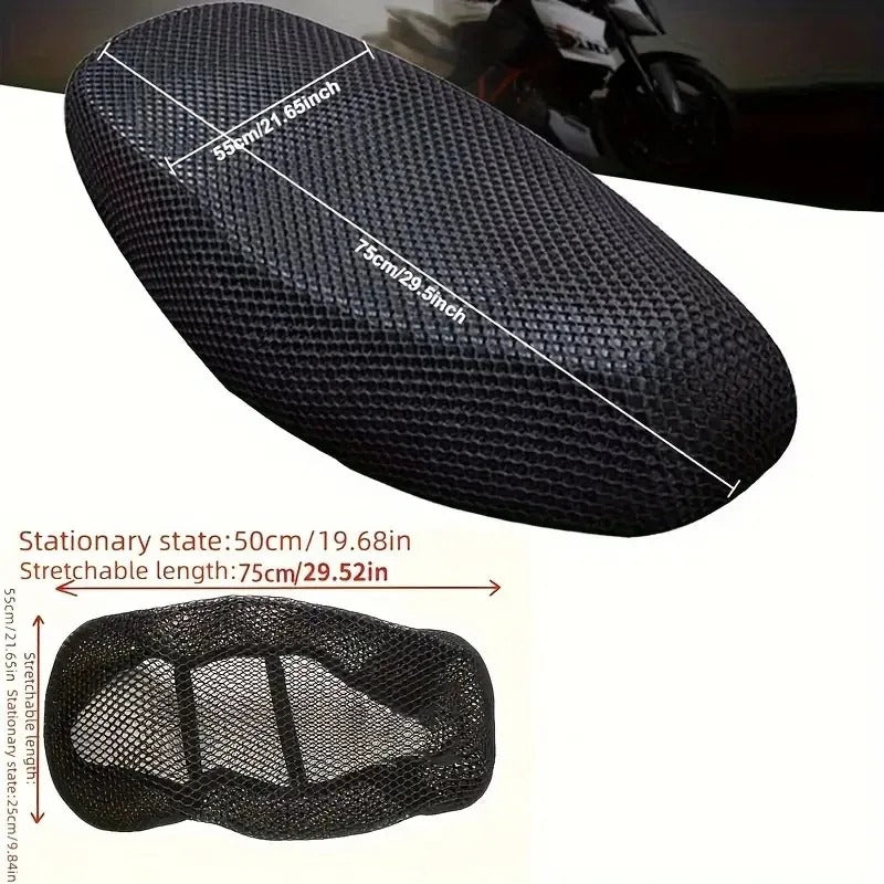 Universal 3D Mesh Motorcycle Seat Cover –