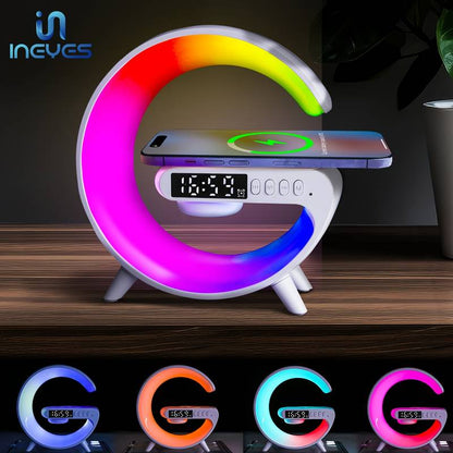 Lamp With Bluetooth Speaker Wireless Charger