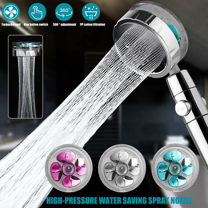 360° Rotating High Pressure Handheld Shower Head
